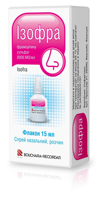 Ізофра спрей наз., р-н 8000 МО/мл по 15 мл у флак.