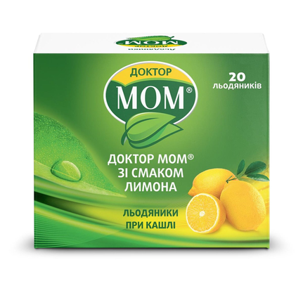 Доктор мом зі смаком апельсина льодяники №20 (4х5)