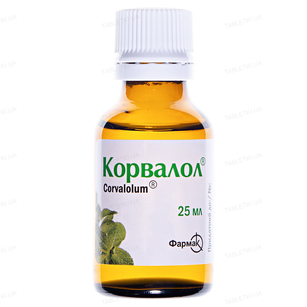 Корвалол краплі ор. по 25 мл у флак. з проб.-крап.