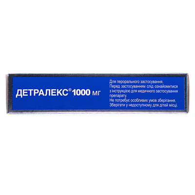 Детралекс 1000 мг таблетки, в/плів. обол. по 1000 мг №18 (9х2)