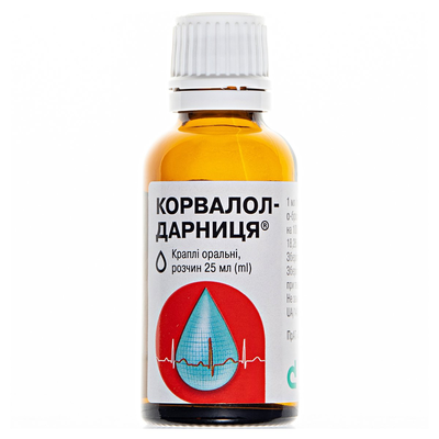 Корвалол-Дарниця краплі ор., р-н по 25 мл у флак.