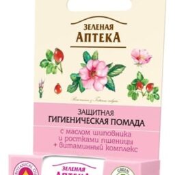 Гігієнічна помада Зелена Аптека Захисна з олією шипшини і паростками пшениці, 3,6 г